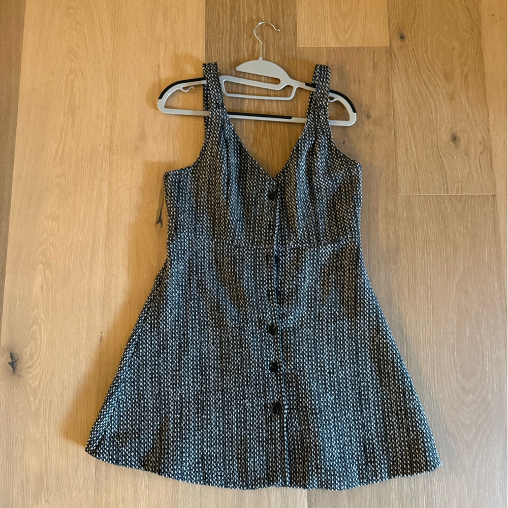 Mustard Seed Monochrome Tweed Dress